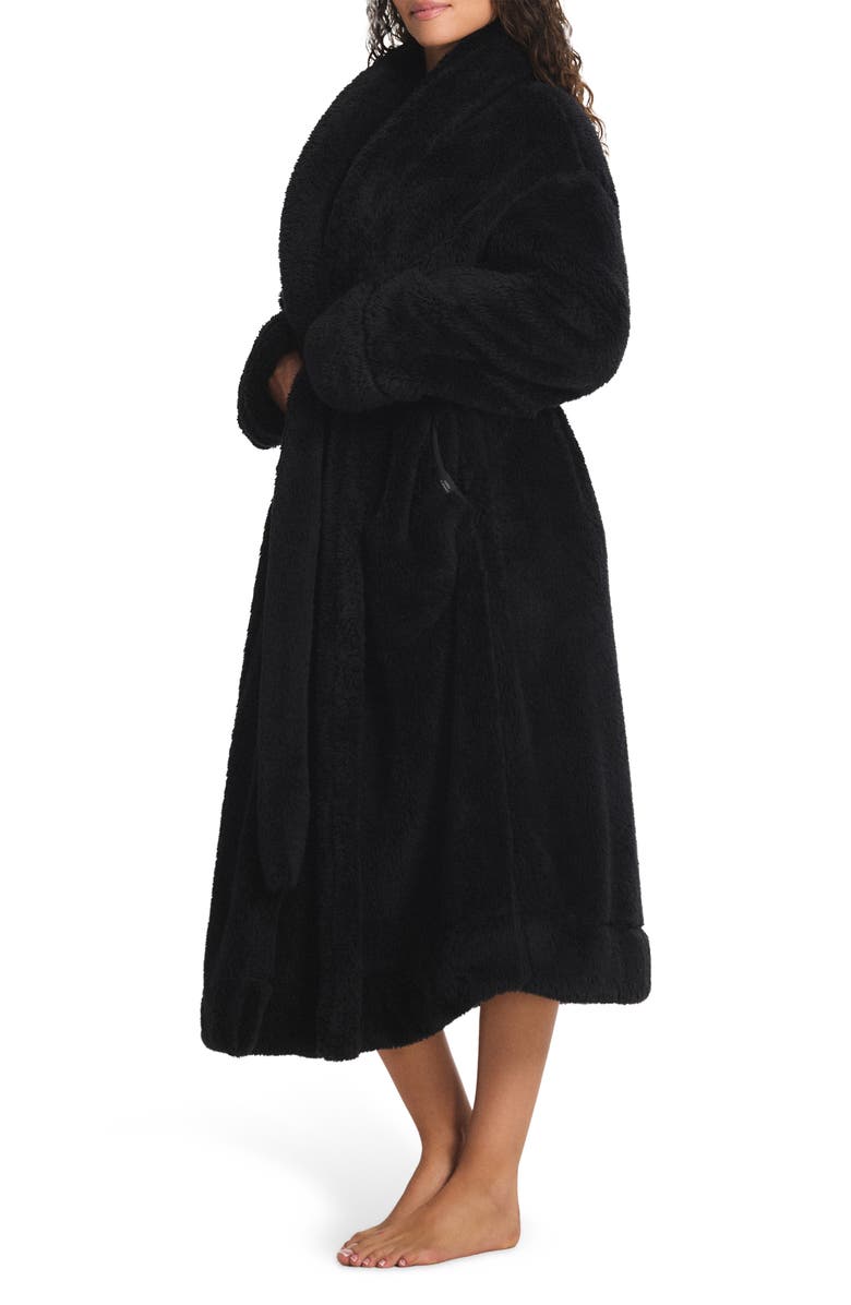 SAVAGE X FENTY Undercover Softie Robe, Alternate, color, Black Caviar