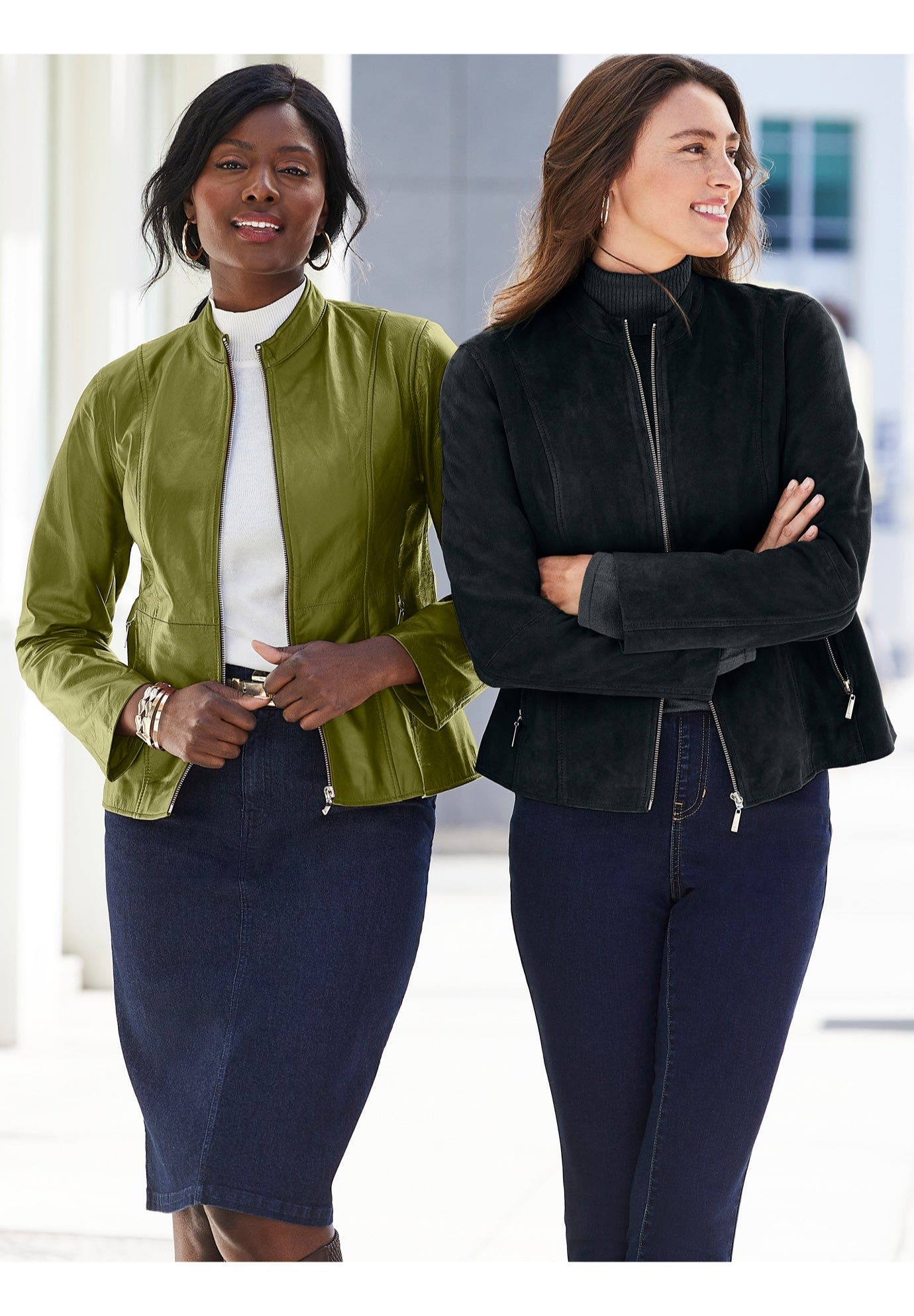 Suede Zip-Front Jacket - image 2