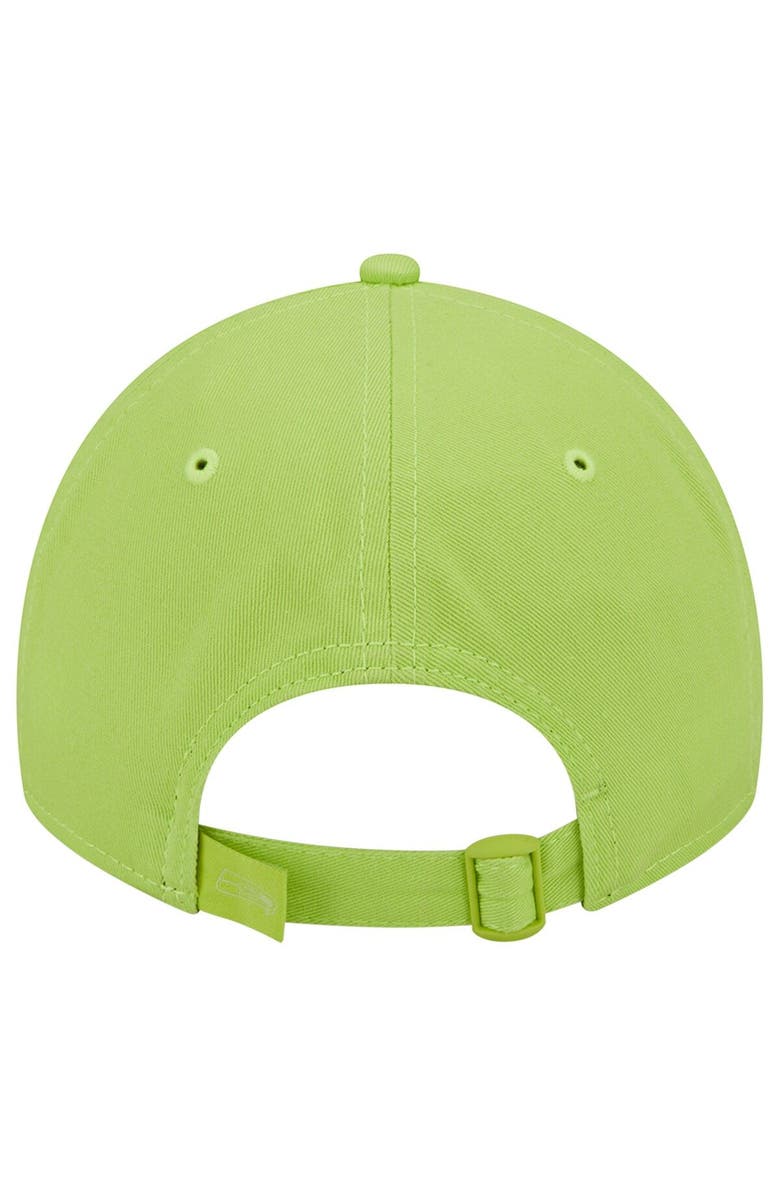 New Era Men's New Era Neon Green Seattle Seahawks Core Classic 2.0 Brights 9TWENTY Adjustable Hat, Alternate, color, 