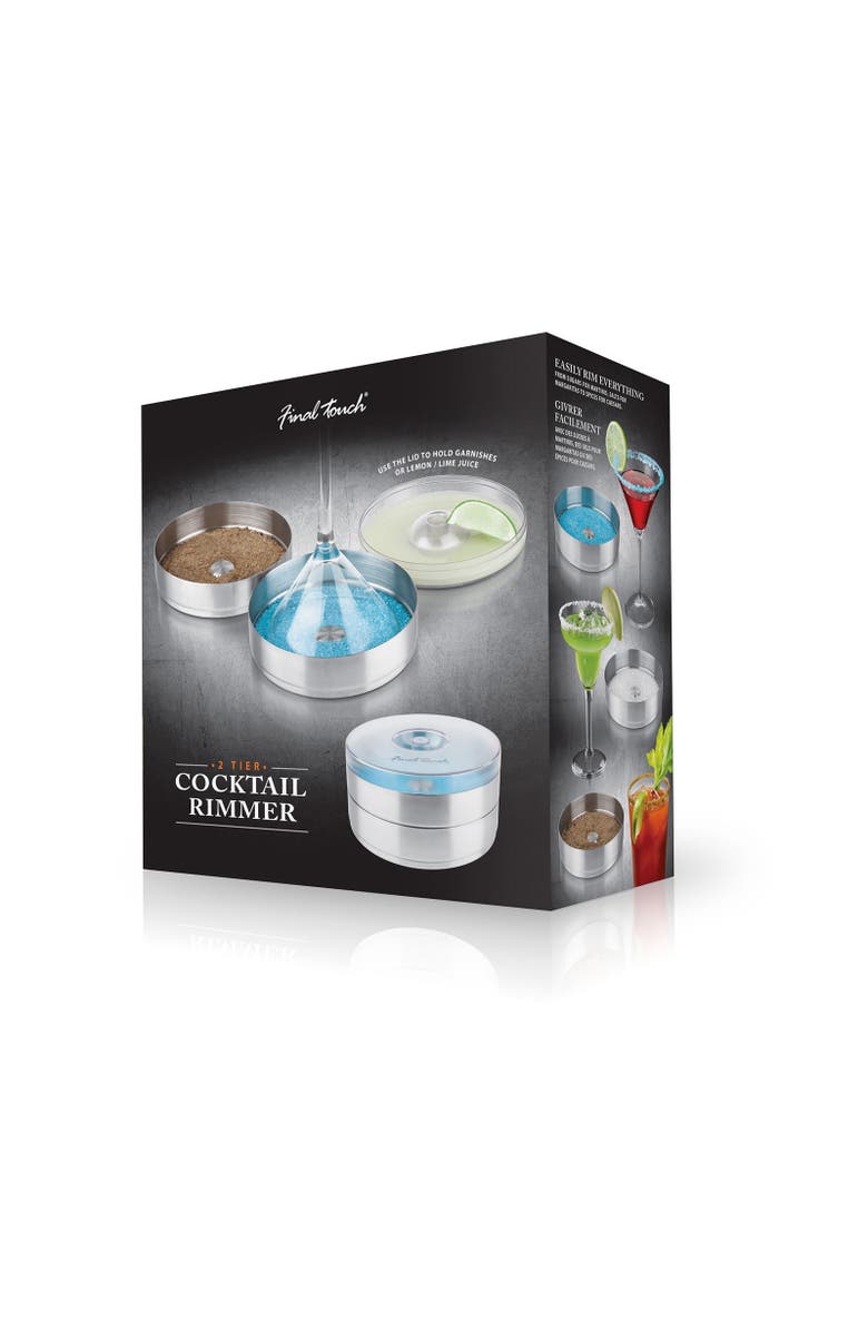 FINAL TOUCH 2 Tier Cocktail Rimmer, Alternate, color, Multicolored