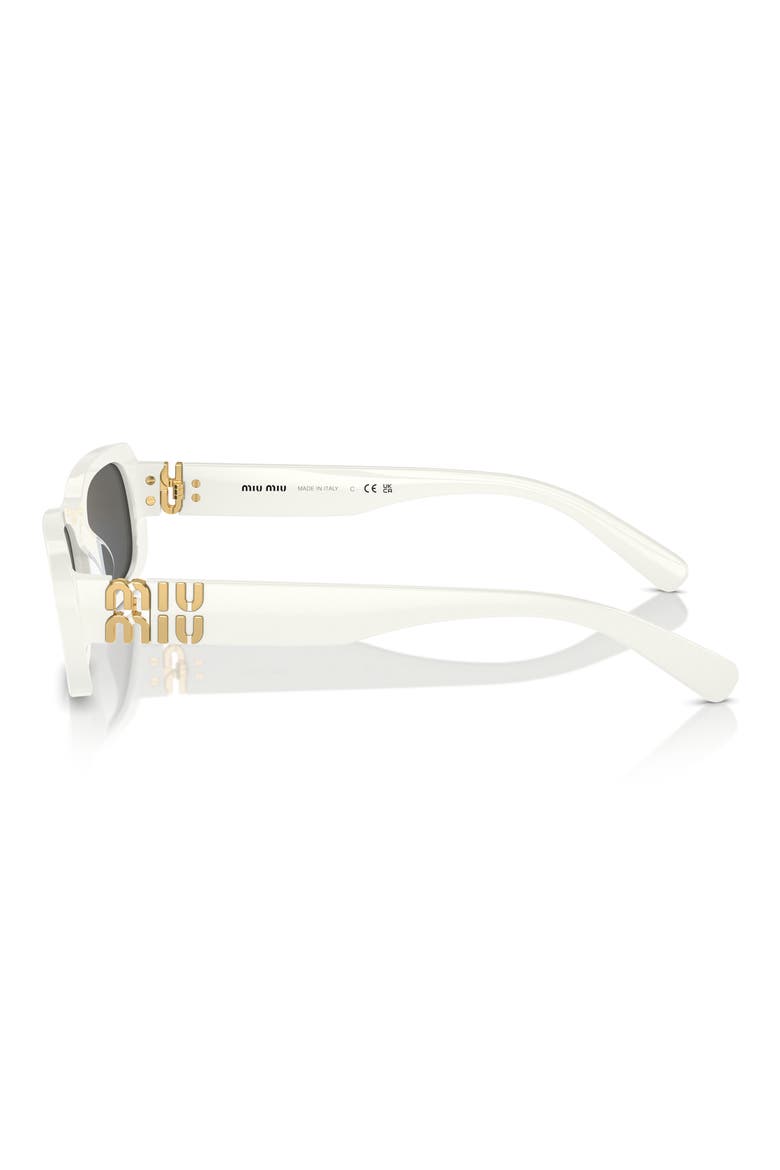 53mm Rectangular Sunglasses, Alternate, color, DARK GREY
