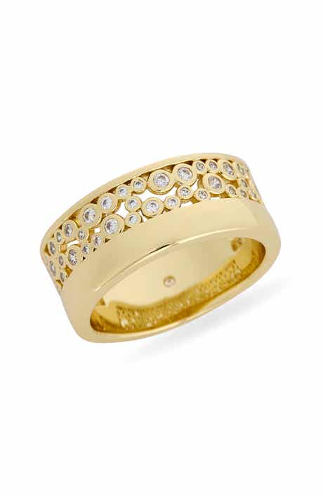 Covet Scattered Cubic Zirconia Band Ring