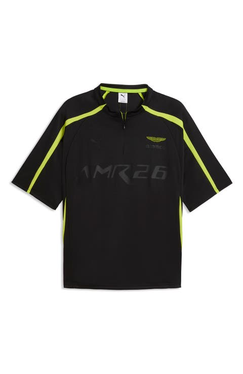 x AMF1 Lifestyle Short Sleeve Quarter Zip Jersey