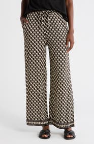 MAX STUDIO Drawstring Wide Leg Pants