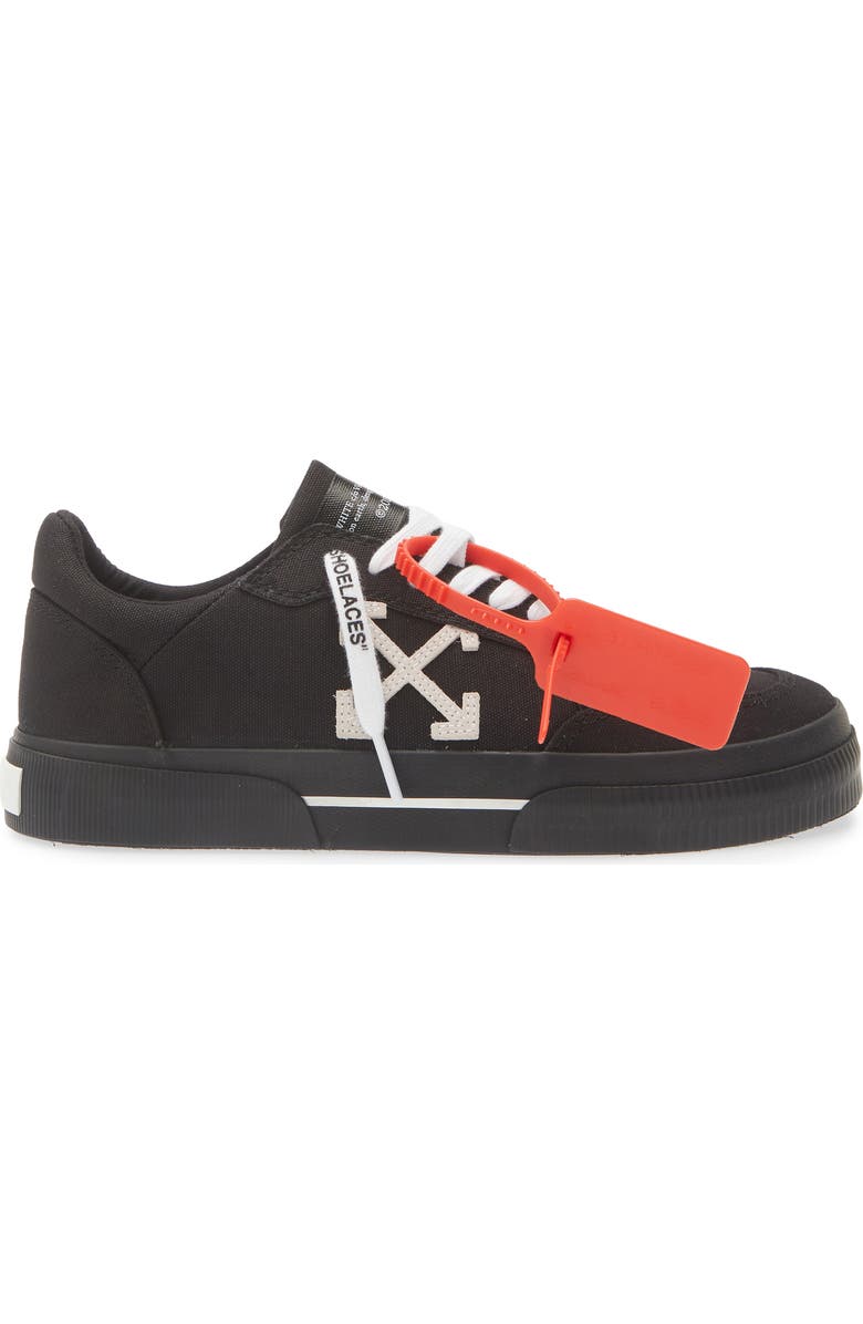 Off-White Vulcanized Low Sneaker, Alternate, color, Black - White