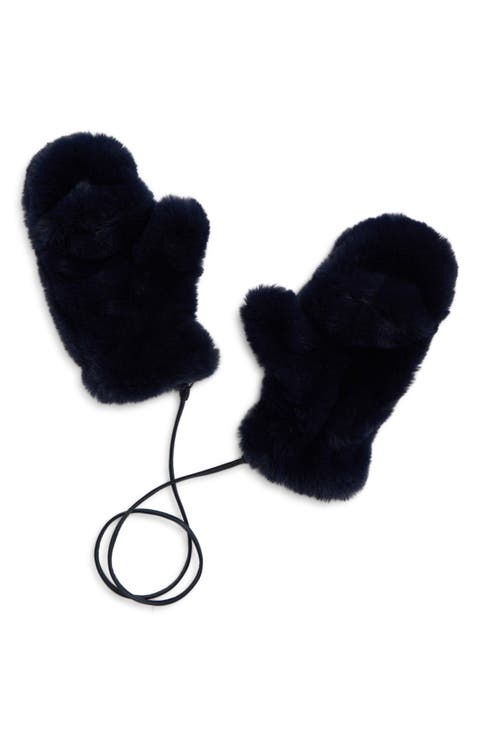 Rae Faux Fur Mittens