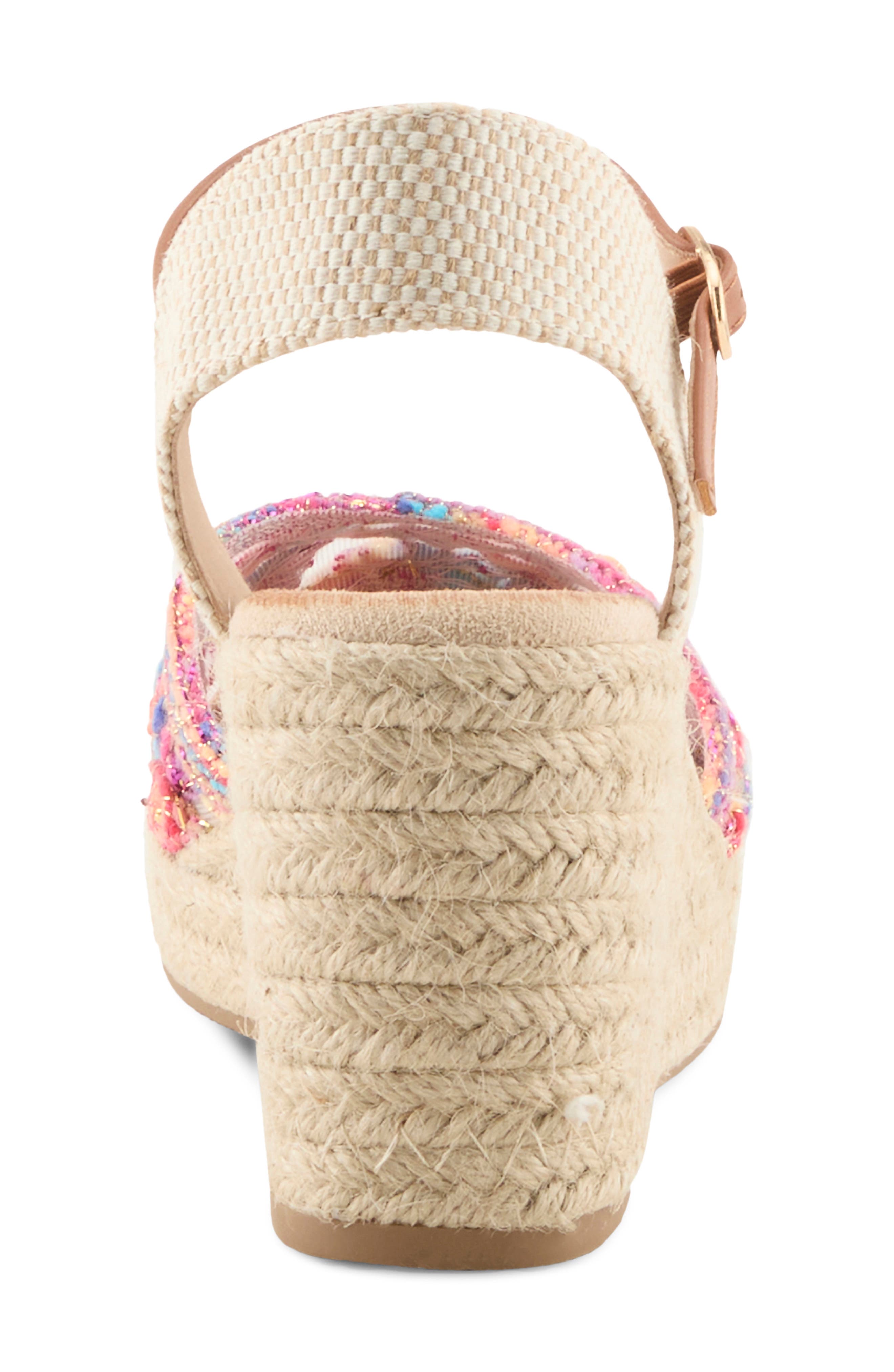 AZURA BY SPRING STEP Queridita Espadrille Platform Wedge, Alternate, color, Rainbow