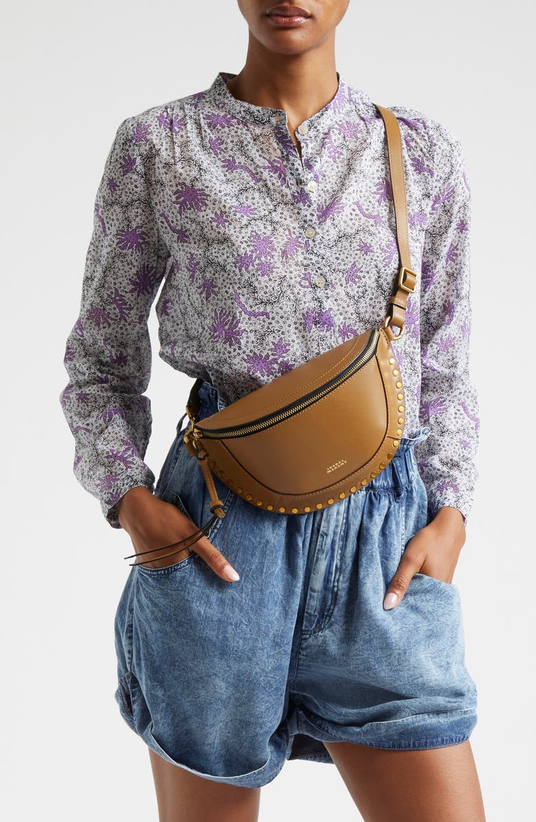 Isabel Marant Skano Stud Crossbody Bag, Alternate, color,