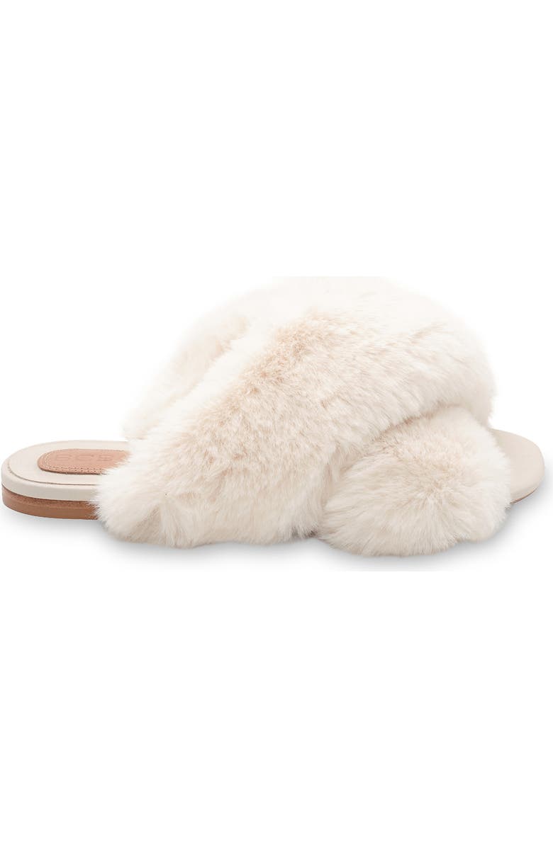 BCBGMAXAZRIA Thea Faux Fur Slipper, Alternate, color,