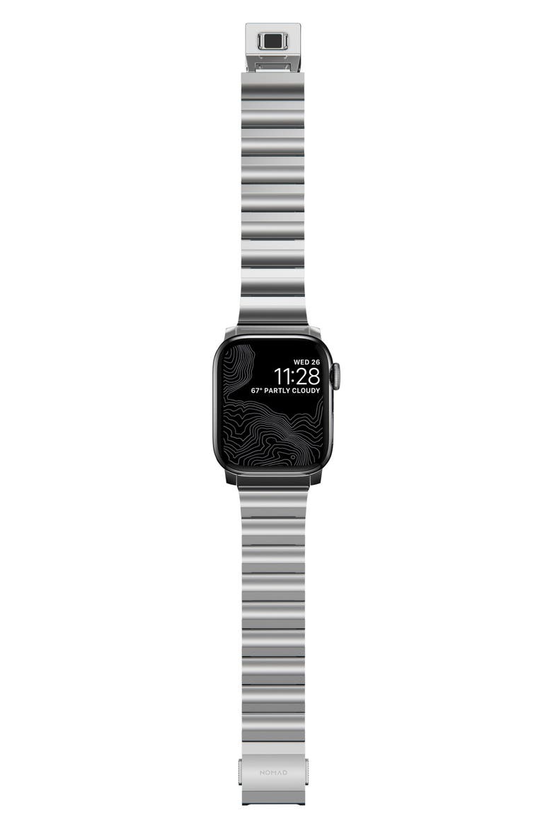 Stainless Steel 41mm Apple Watch® Watchband, Alternate, color, SILVER