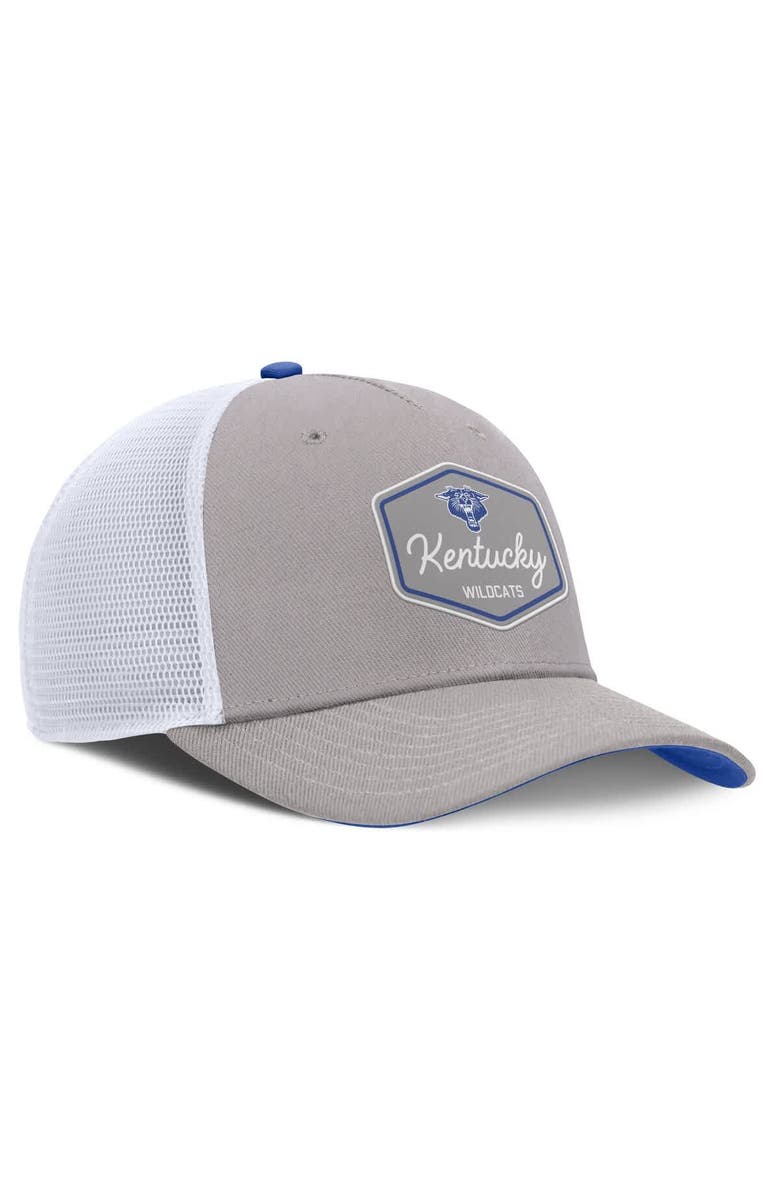 Nike Men's Nike Gray Kentucky Wildcats Rise Legacy Adjustable Trucker Hat, Alternate, color, Gray