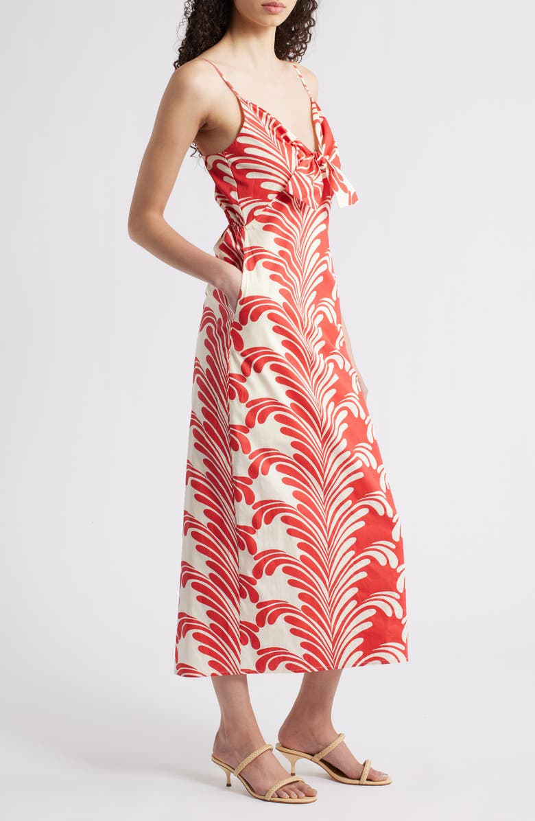 CIEBON Zya Print Sleeveless Maxi Dress, Alternate, color, Red