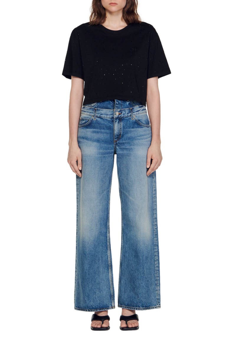 SANDRO Cubisme T-Shirt, Alternate, color,