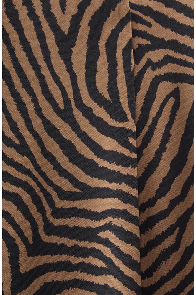 Redgrave Zebra Print Sleeveless Dress, Alternate, color, OCHRE BLACK