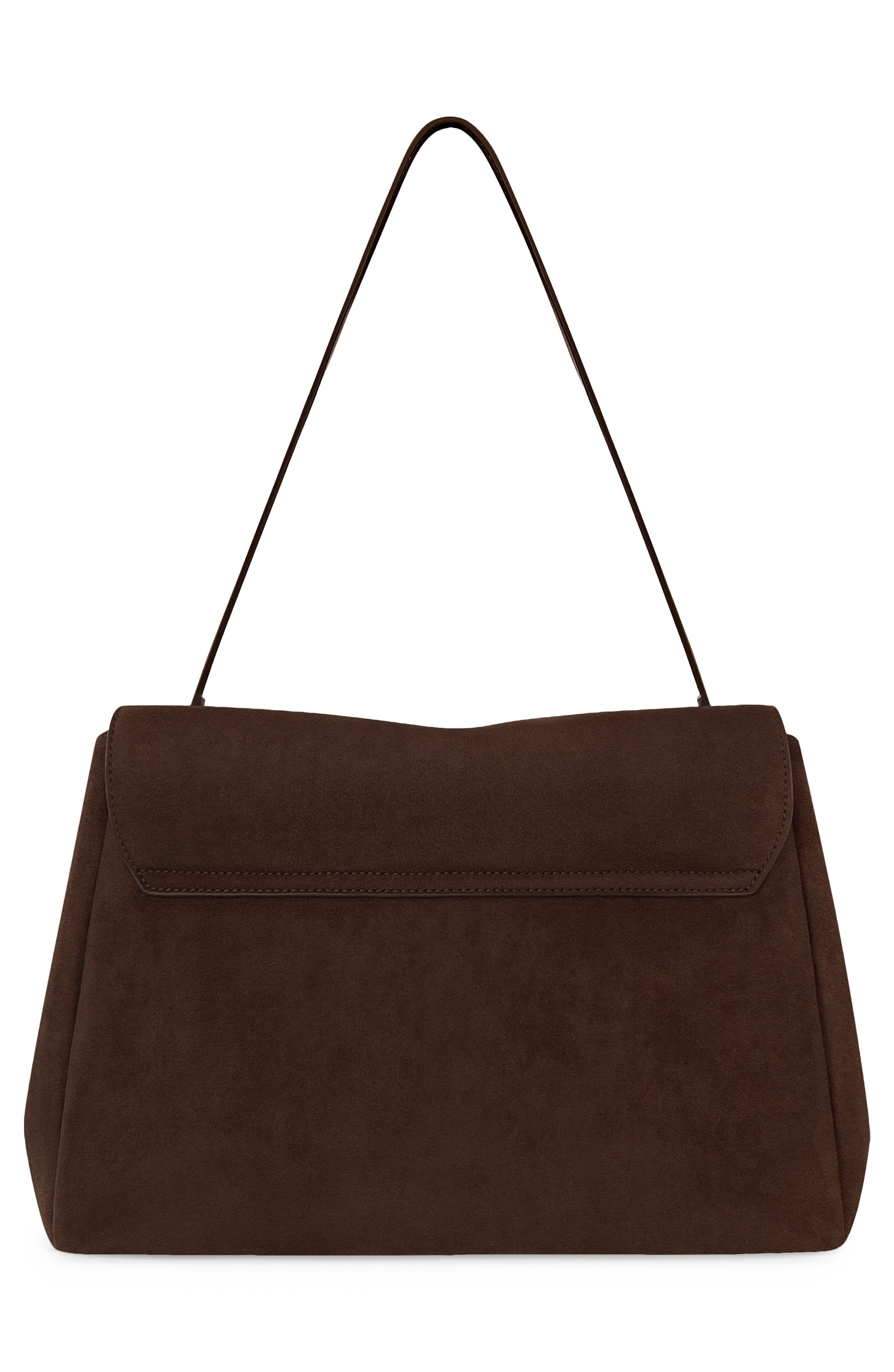 JW PEI Hilary Faux Suede Shoulder Bag, Alternate, color, Dark Brown