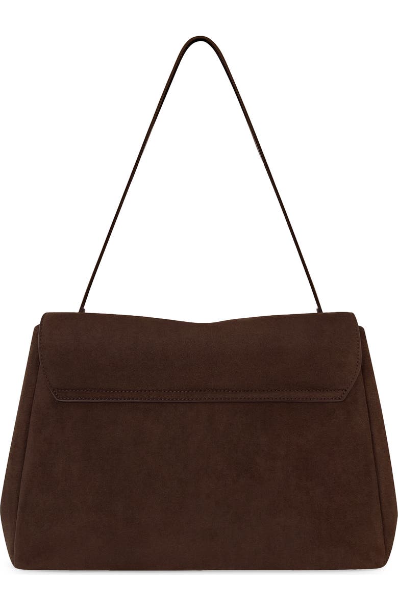 JW PEI Hilary Faux Suede Shoulder Bag, Alternate, color, Dark Brown
