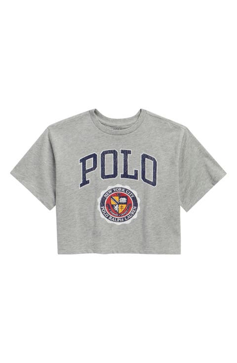Kids' Logo Graphic Crop T-Shirt