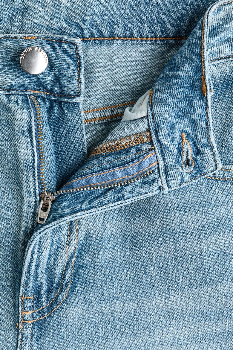 Barrel High Waist Jeans, Alternate, color, Light denim blue
