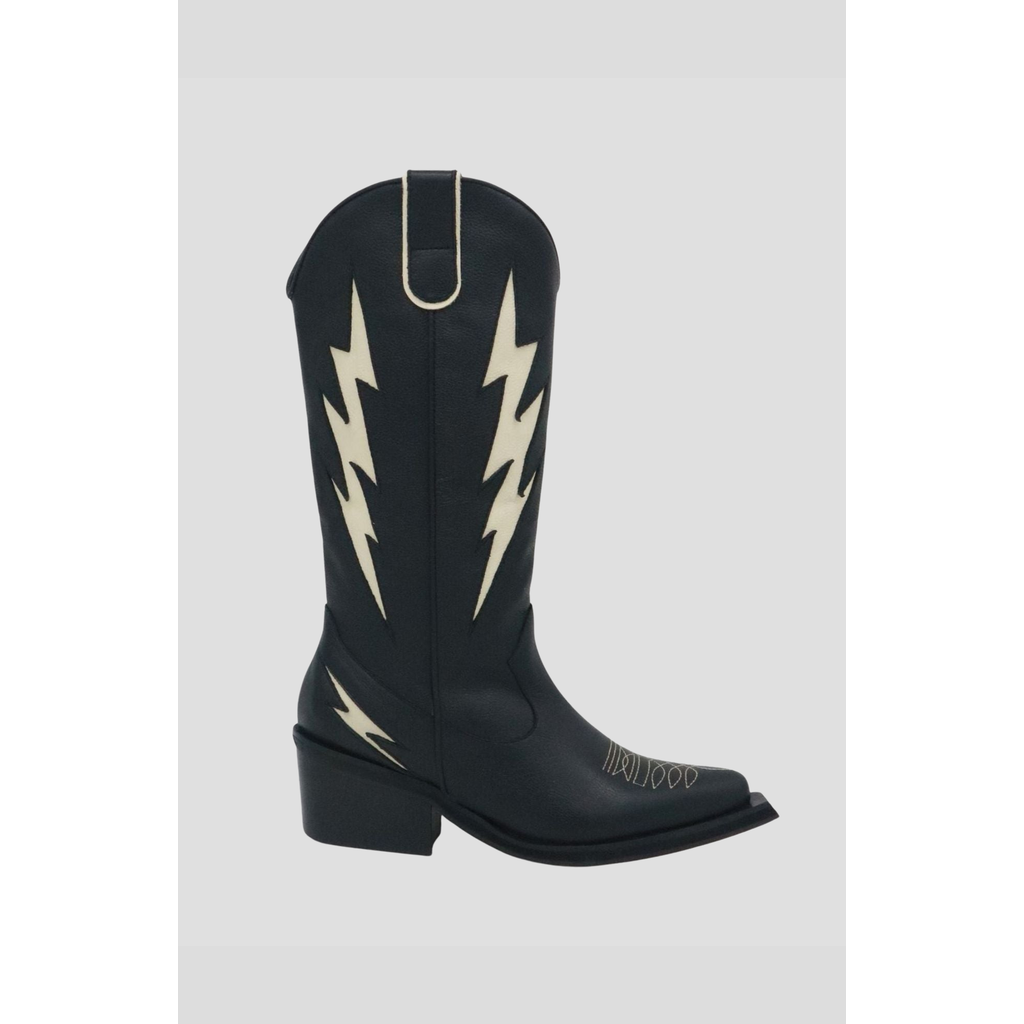Stivali New York Kiss Western Cowboy Boots In Black