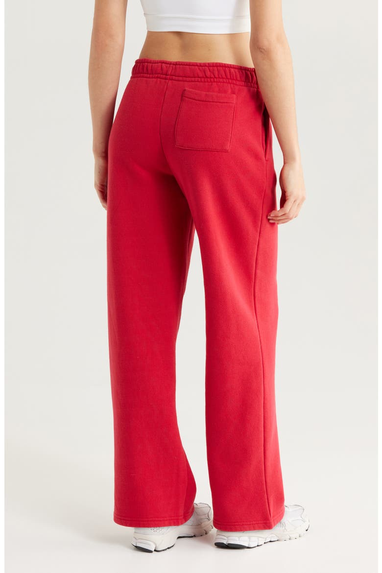 Denim 18 Appliqué Baggy Sweatpants, Alternate, color, RED