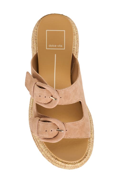 Dolce Vita Witny Platform Espadrille Sandal In Toffee Suede