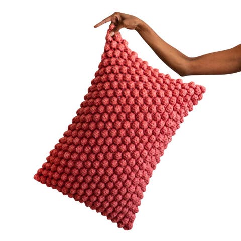 Cotton Bobbles Textured Throw Pillow - with Insert
