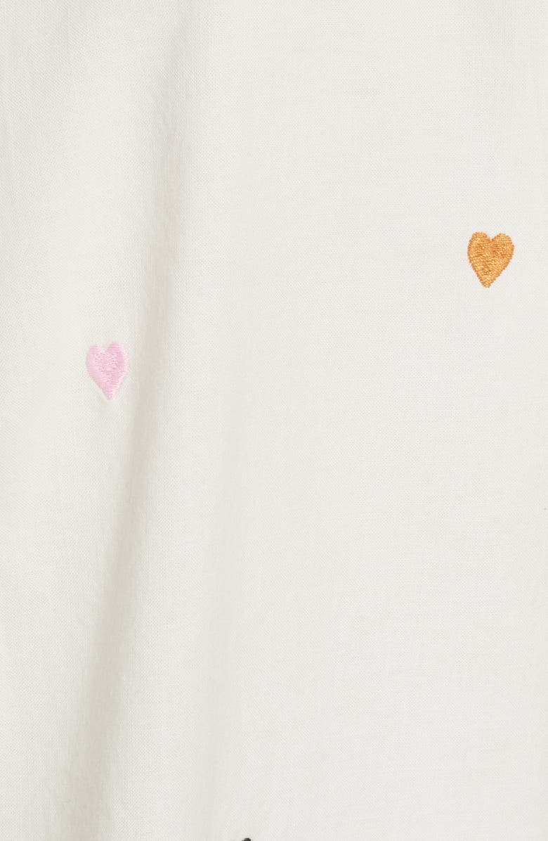 THE GREAT. The Campus Heart Embroidered Shirt, Alternate, color, 