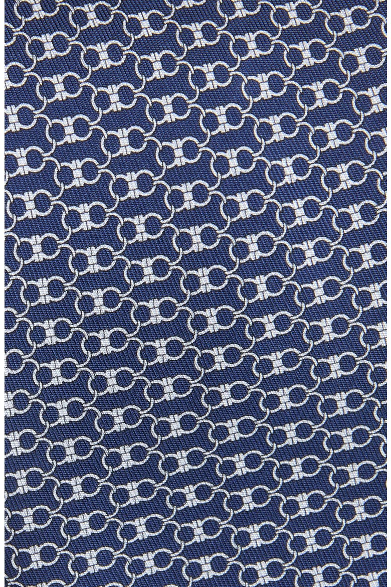Zoe Gancini Print Silk Tie, Alternate, color, NAVY