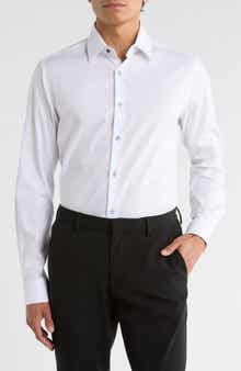 Duchamp Solid Slim Fit Dress Shirt