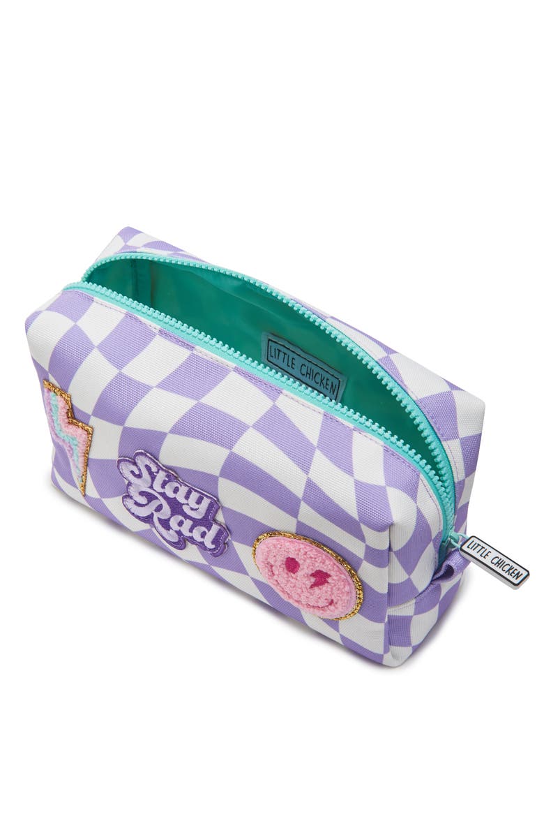 Little Chicken Kids
 Patched Pouch, Alternate, color, Purple Checker
