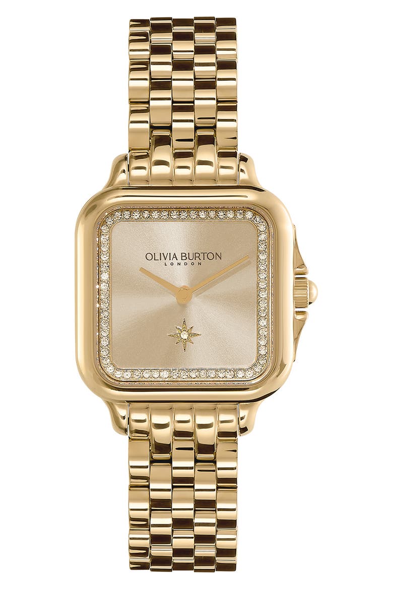 Grosvenor Bracelet Watch, 28mm, Main, color, GOLD