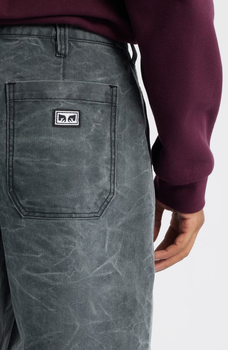 Obey Commons Wrinkle Wash Jeans, Alternate, color, Black Wrinkle Wash