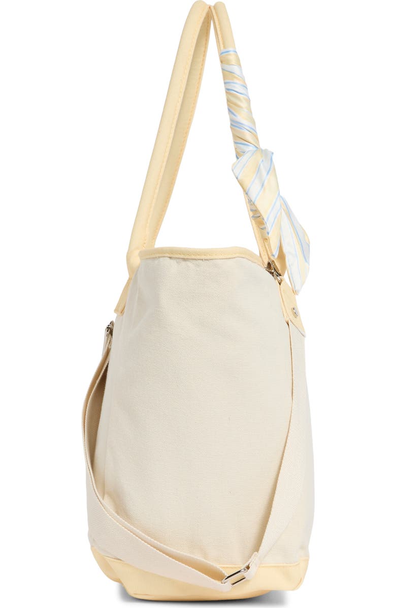 Madden Girl Lemon Graphic Canvas Tote, Alternate, color, Natural/ Banana