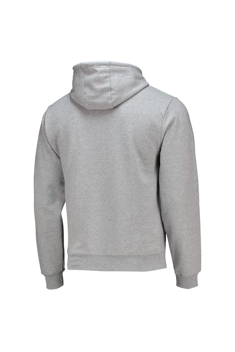 Men's League Collegiate Wear Heathered Gray Auburn Tigers Seal Neuvo Essential Fleece Pullover Hoodie, Alternate, color, Heather Gray