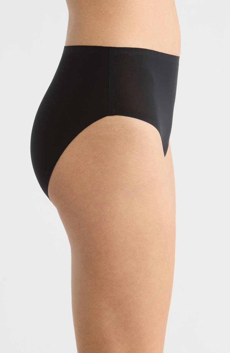 Chantelle Lingerie Soft Stretch 3-Pack High Cut Briefs, Alternate, color, Black