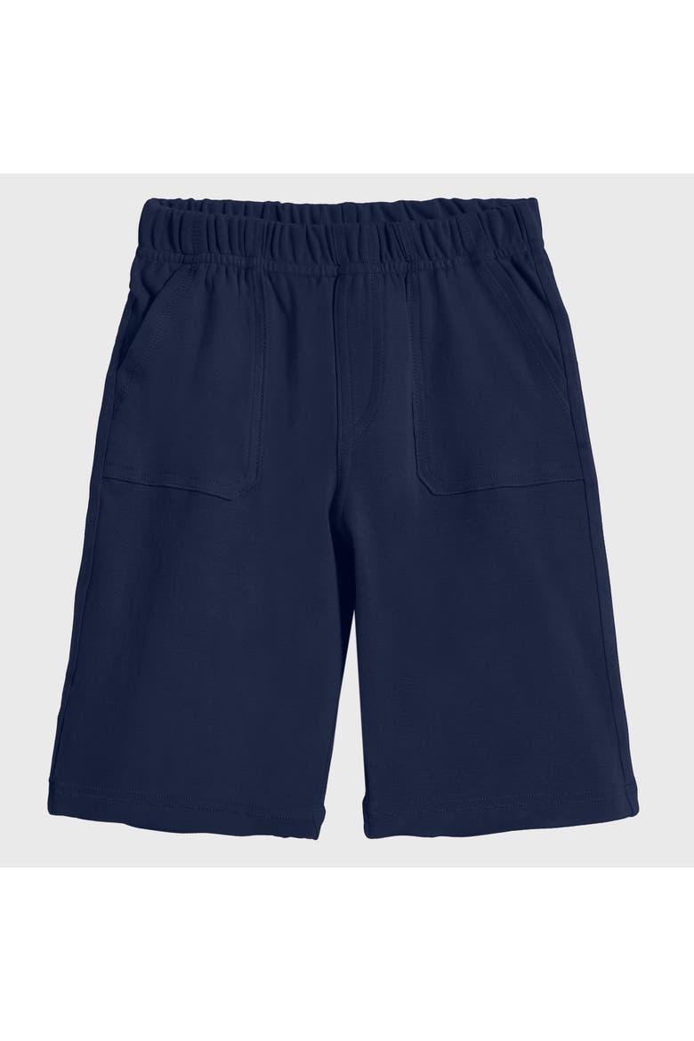 Cotton Jersey Shorts UPF 50+ Soft 3-Pocket, Main, color, Dark Navy