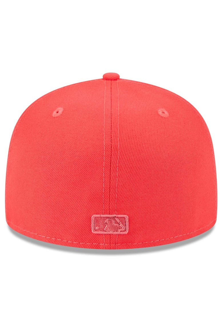 Men's New Era Red Oakland Athletics 2023 Spring Color Basic 59FIFTY Fitted Hat, Alternate, color, Red