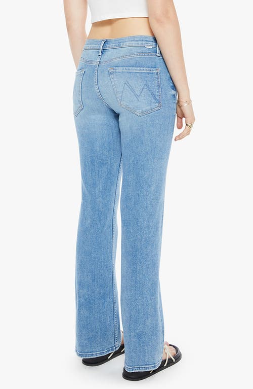 Mother The Bookie Sneak Bootcut Jeans In Blue