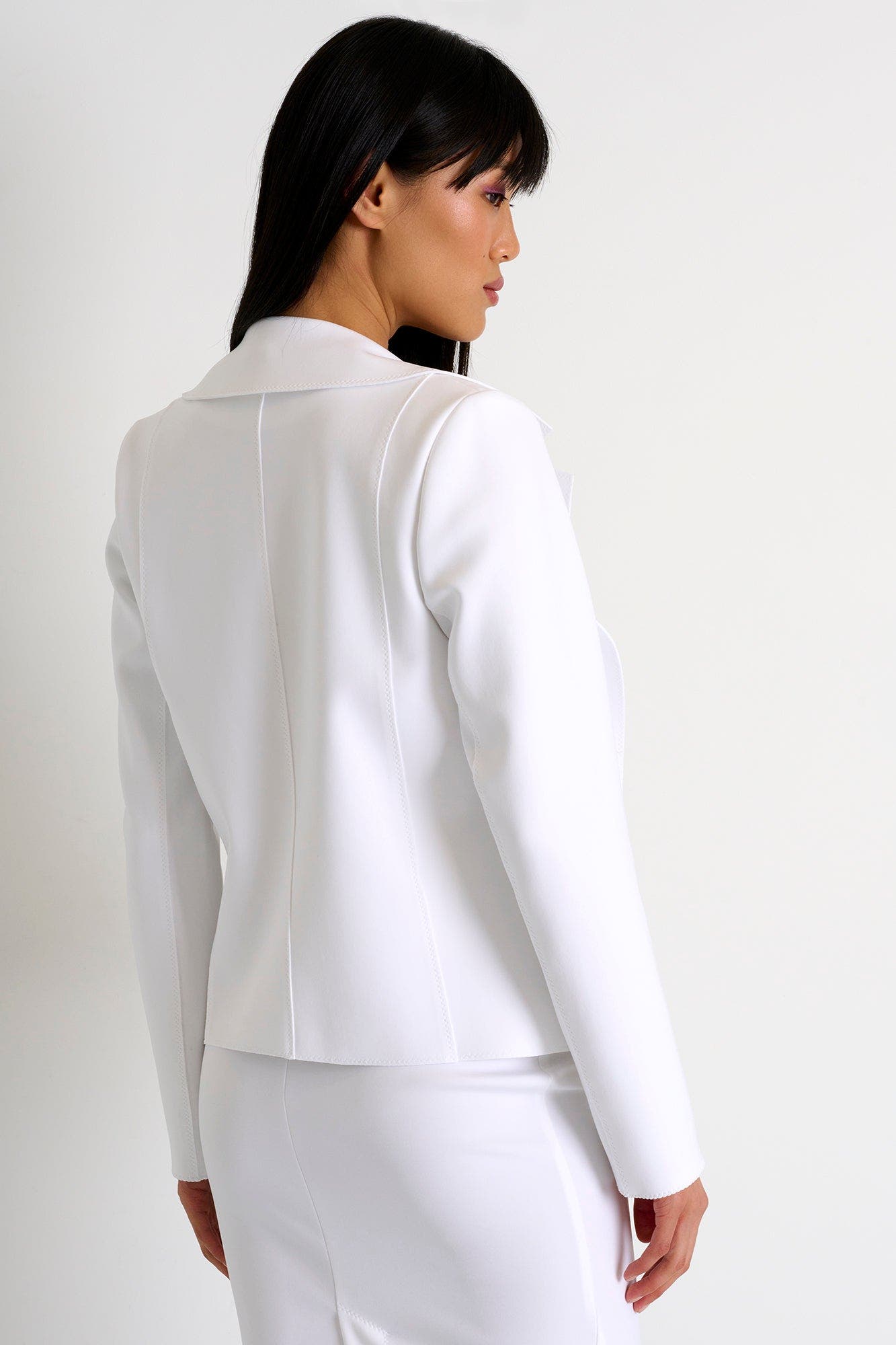 Classic Fitted Short Blazer - image 2