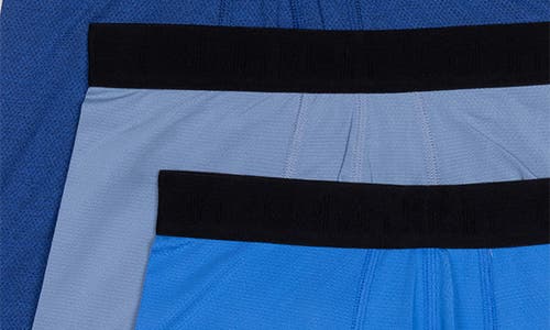 Calvin Klein Kids' Assorted 3-pack Performance Mesh Boxer Briefs In Blue Multi