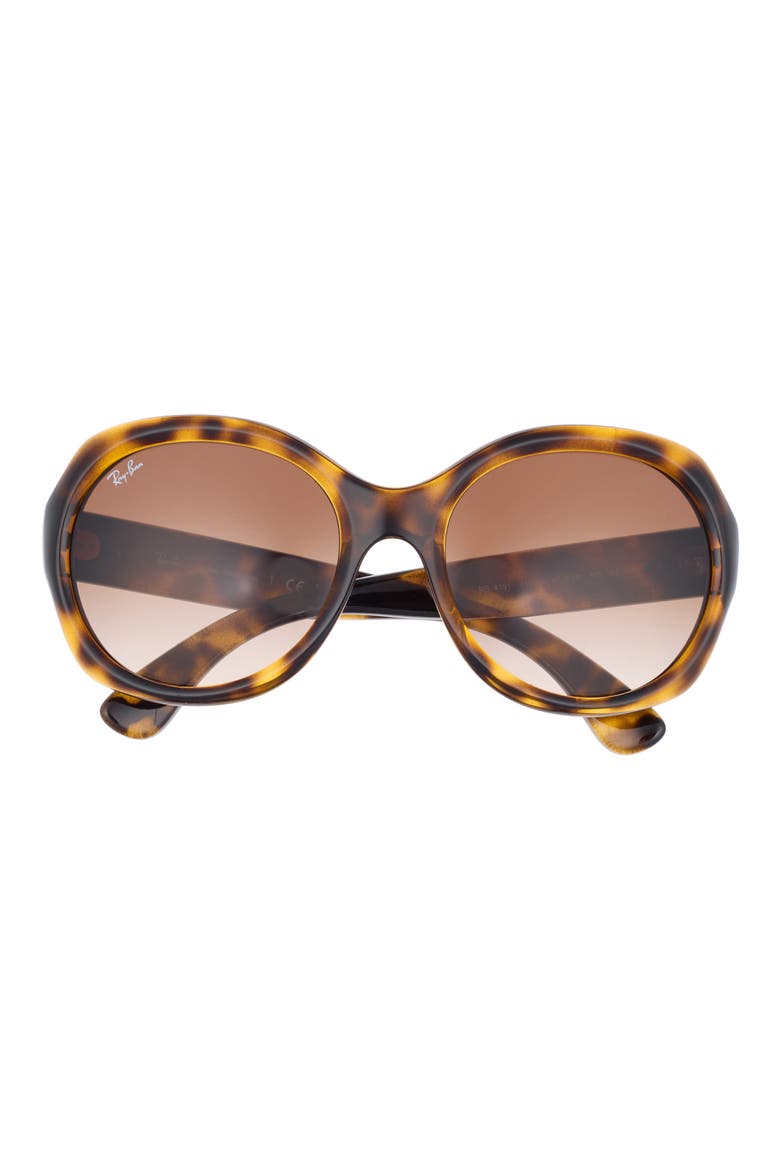 57mm Round Sunglasses, Main, color, HAVANA