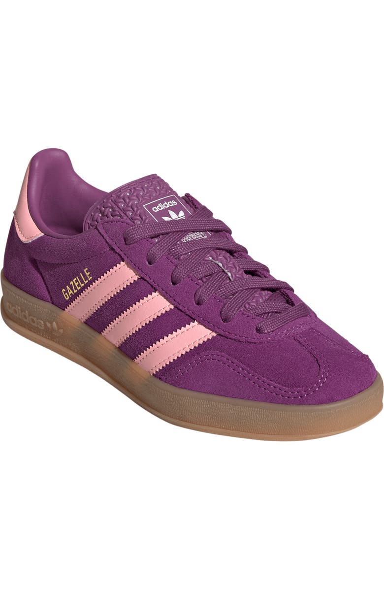 adidas Kids' Gazelle Indoor Sneaker, Main, color, Ricmau/Glo