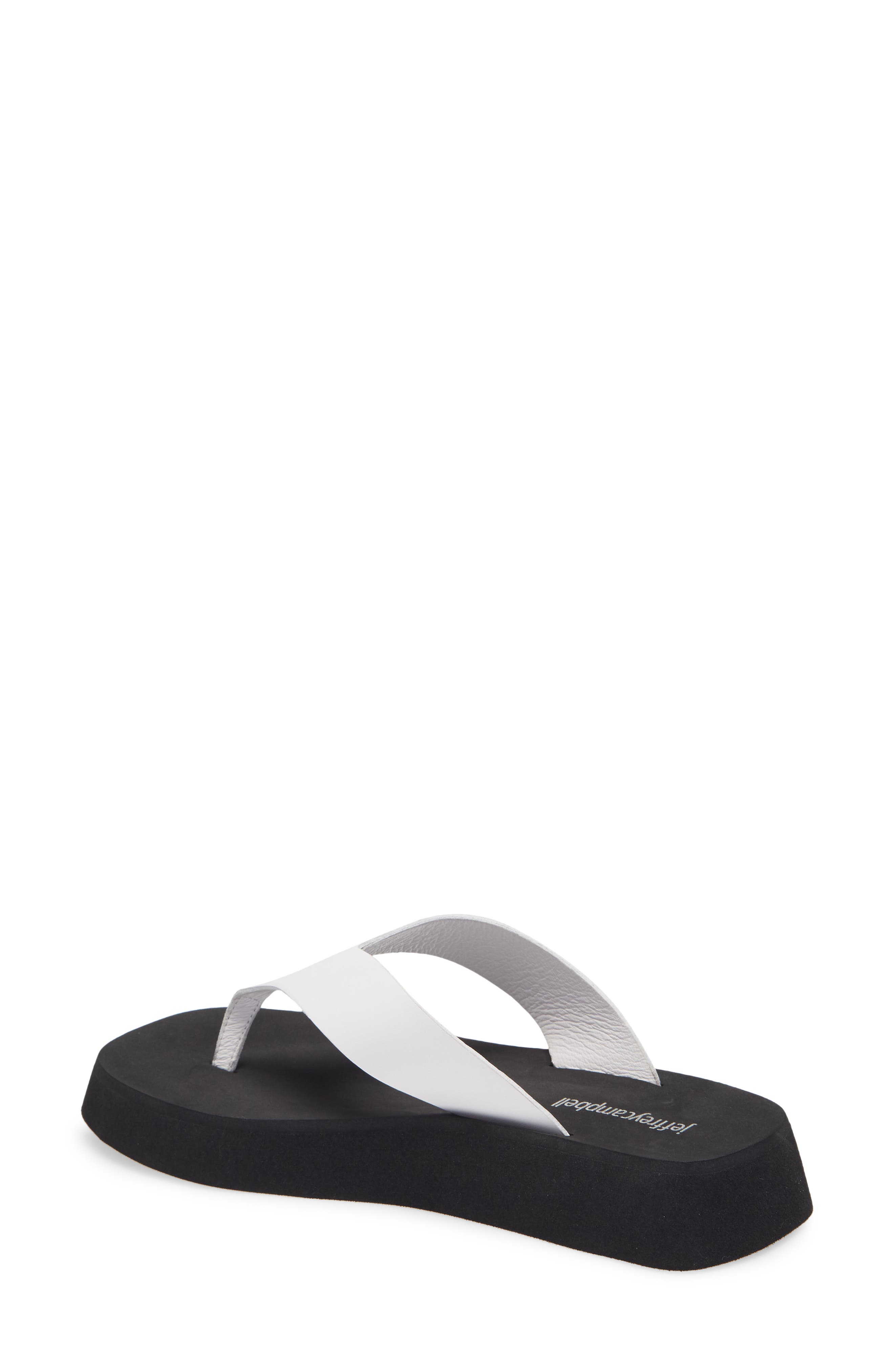 Diggin' Flip Flop, Alternate, color, WHITE LEATHER