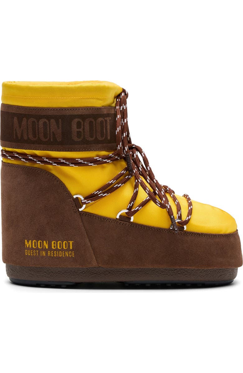 Moon Boot<sup>®</sup> x Guest In Resident Icon Low Boot, Main, color, Sunflower/ Cocoa