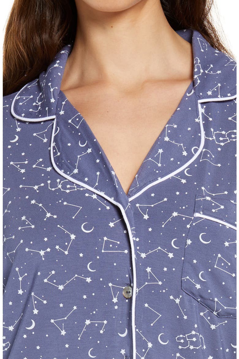Lenon Jersey Pajamas, Alternate, color, CONSTELLATION