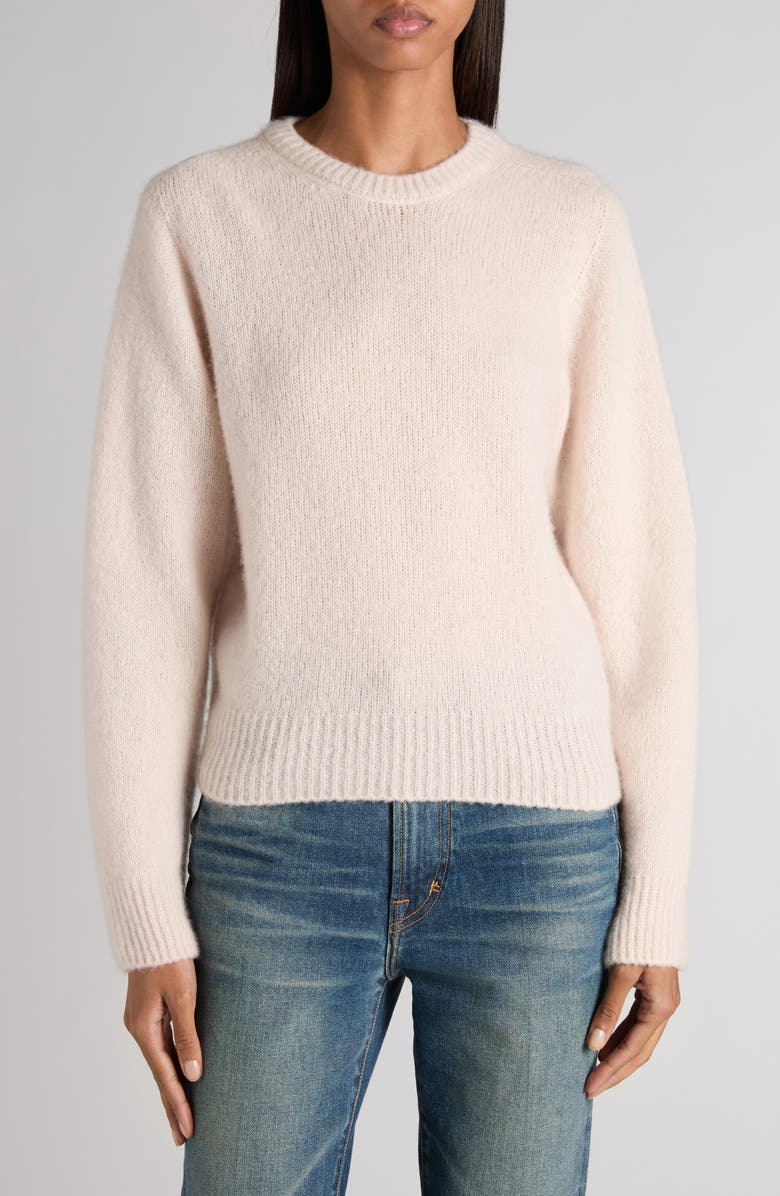TOM FORD Cashmere & Silk Blend Crewneck Sweater, Main, color, Pink Beige