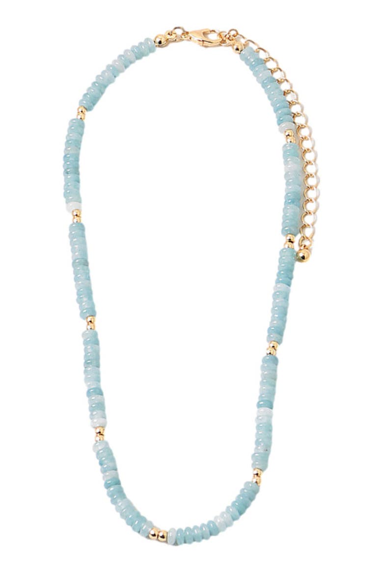 Mint Mojito Gemstone Necklace, Main, color, Blue-Green