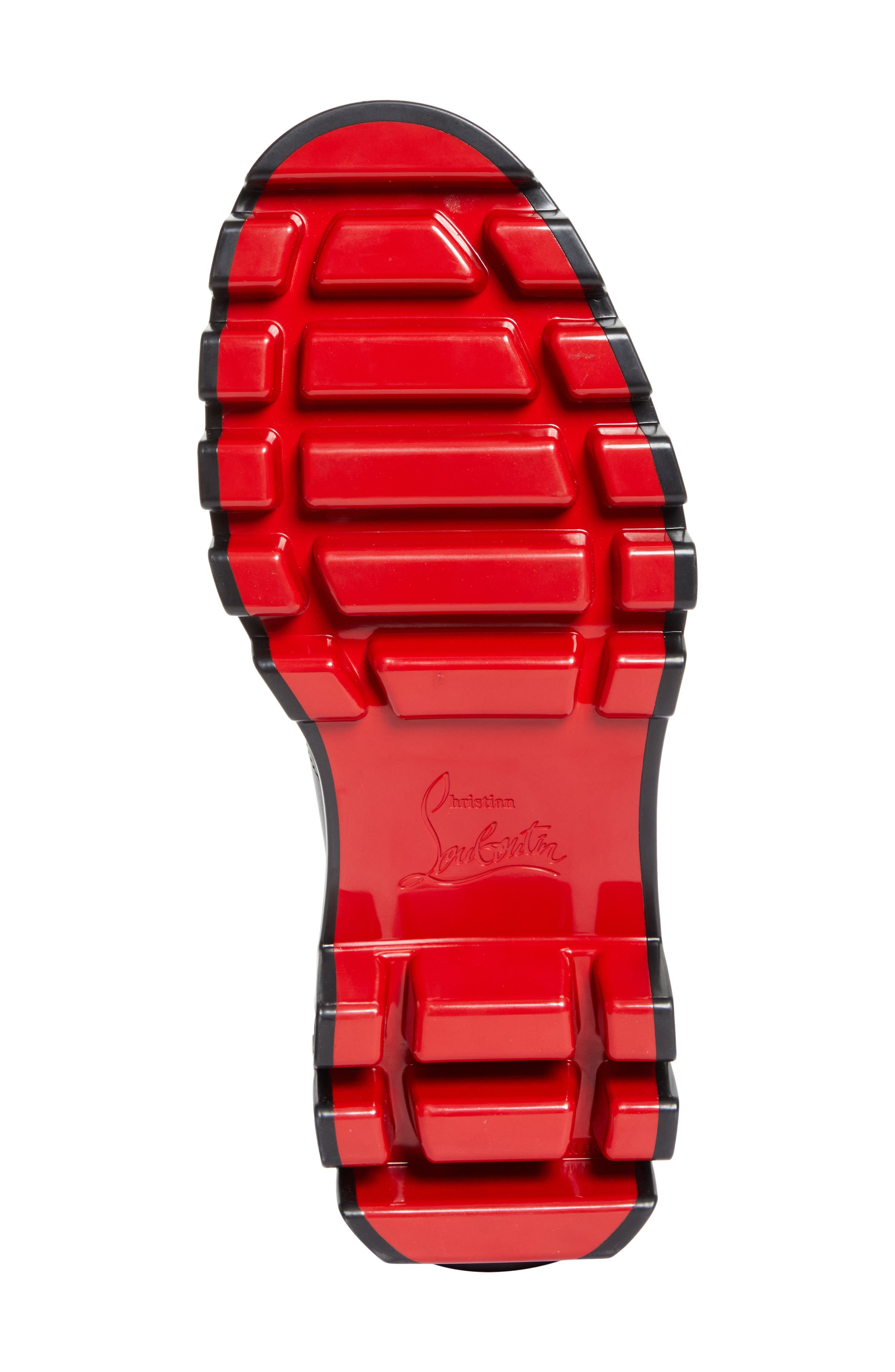 Christian Louboutin Trott Dune Uomo Lugged Plain Toe Derby, Alternate, color, Black