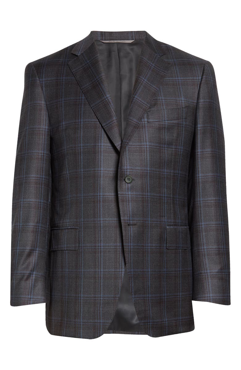 Canali Men's Siena Plaid Wool Sport Coat, Alternate, color,