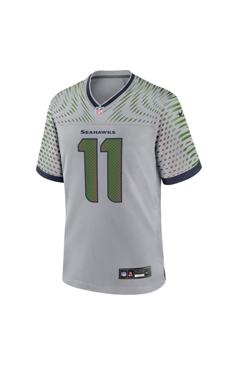Nike Men's Nike Jaxon Smith-Njigba Wolf Gray Seattle Seahawks 2025 Rivalries Collection Game Jersey, Alternate, color, Gray